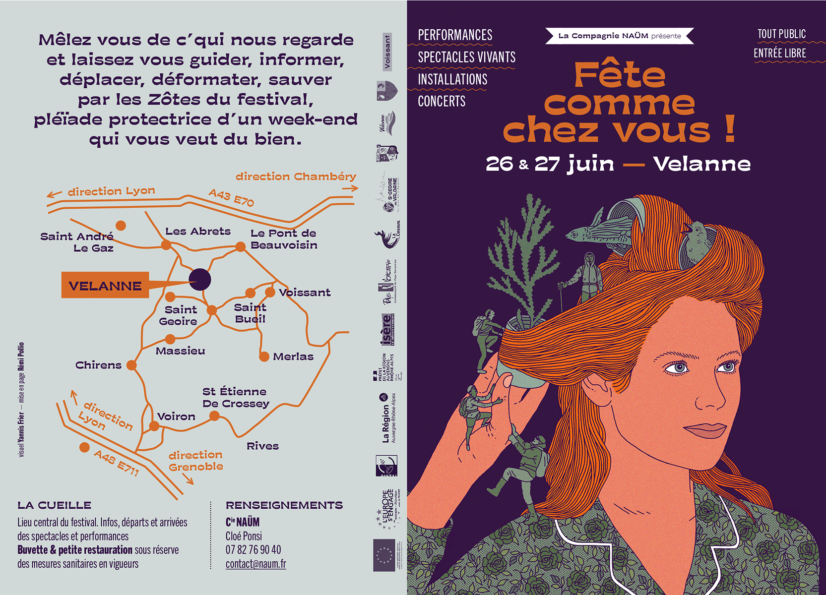 Annonce et localisation du festival