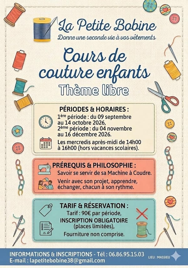 Affiche cours enfants