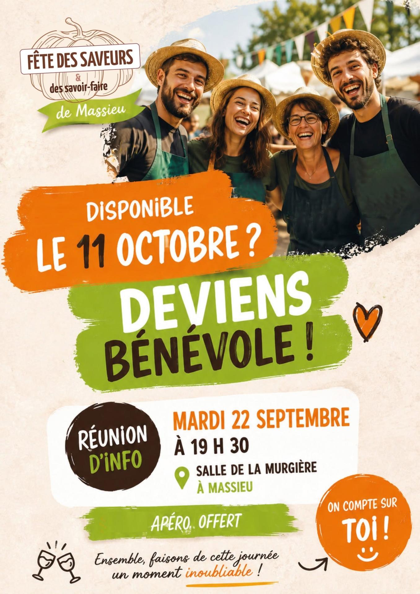 Devenez bénévole à la Fête des Saveurs !